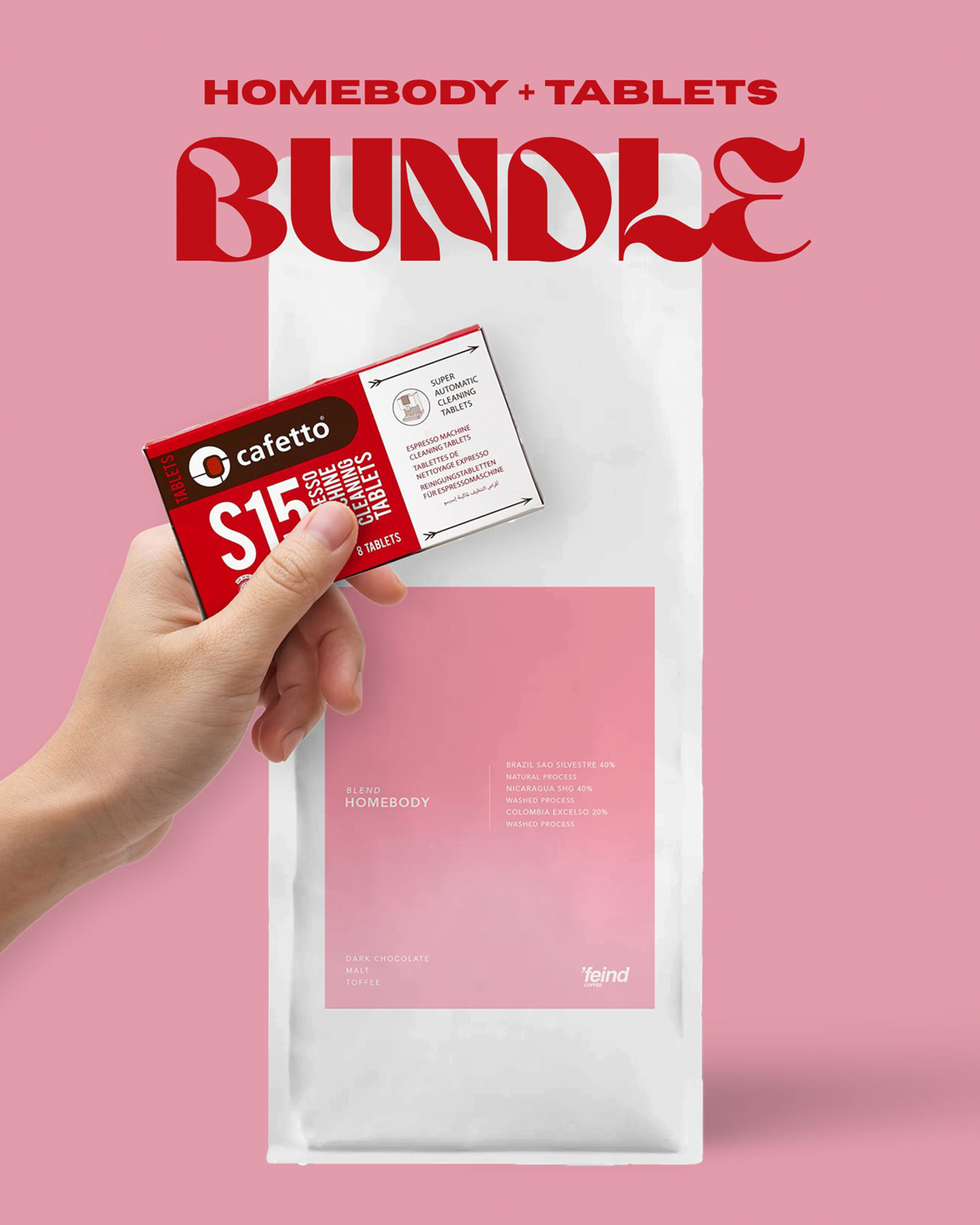 Homebody + Cafetto Cleaning Tablets Bundle